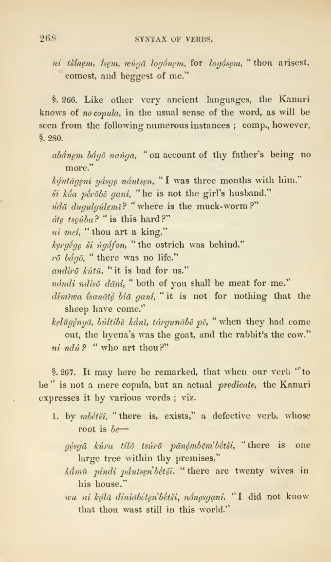 Kanuri in a historical printed document