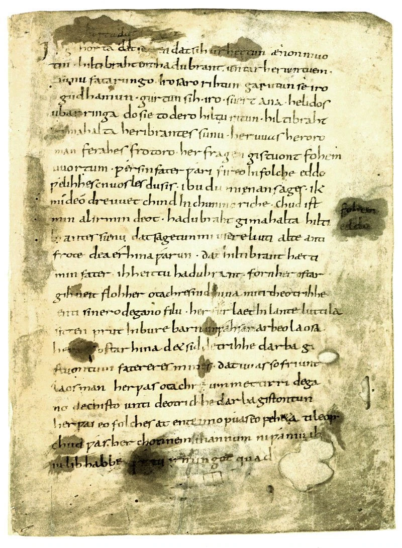 Old High German writing in use