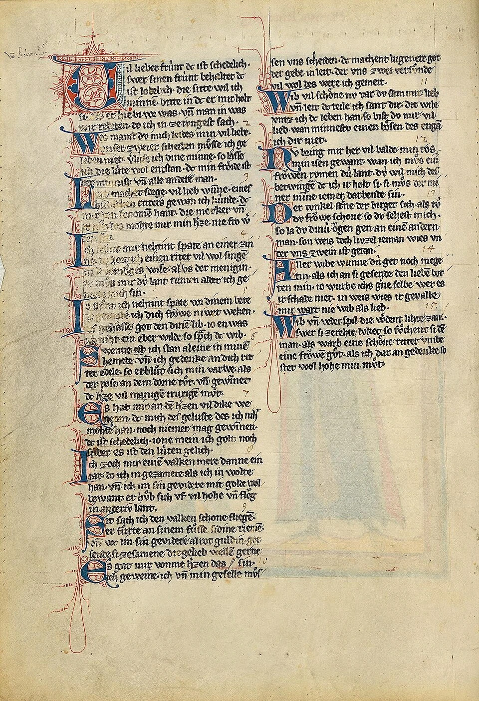 Codex Manesse, folio 63v