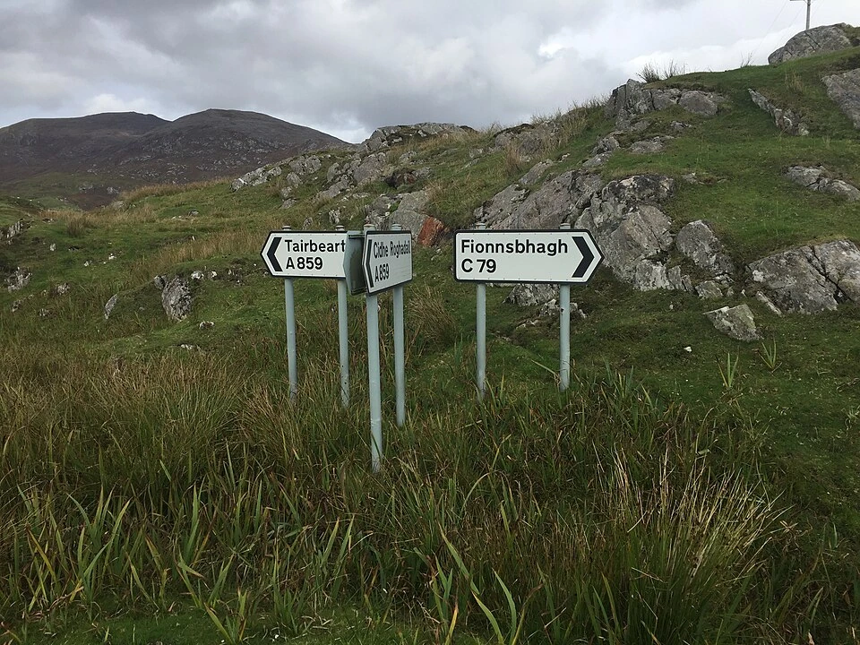 Scottish Gaelic writing in use