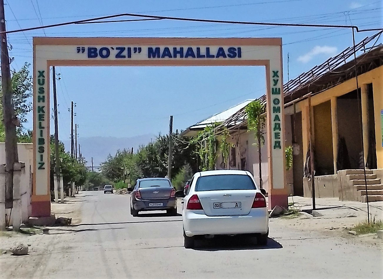 Welcome arch in Samarkand