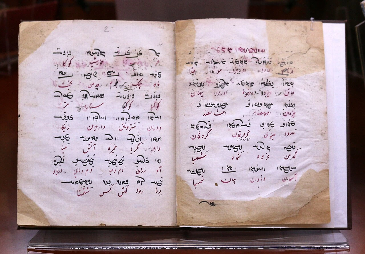 Middle Persian writing in use